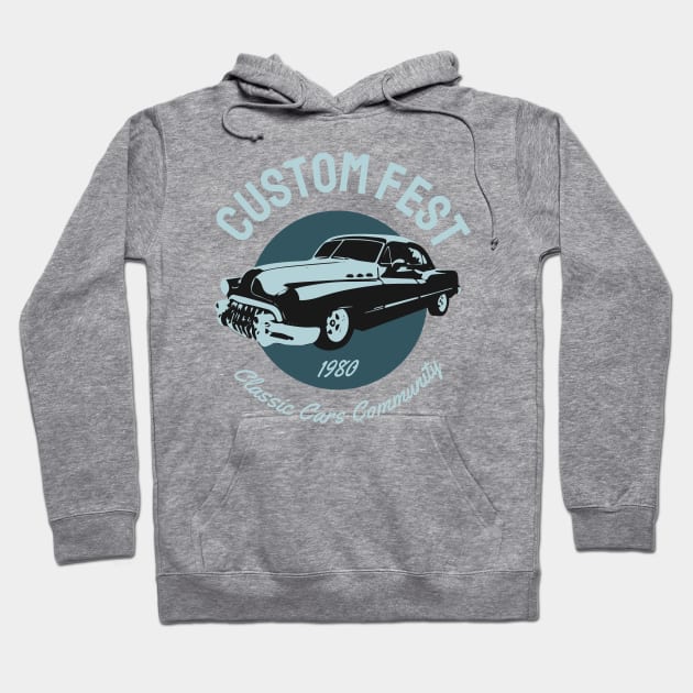 custom fest 1980 classic cars community Hoodie by busines_night